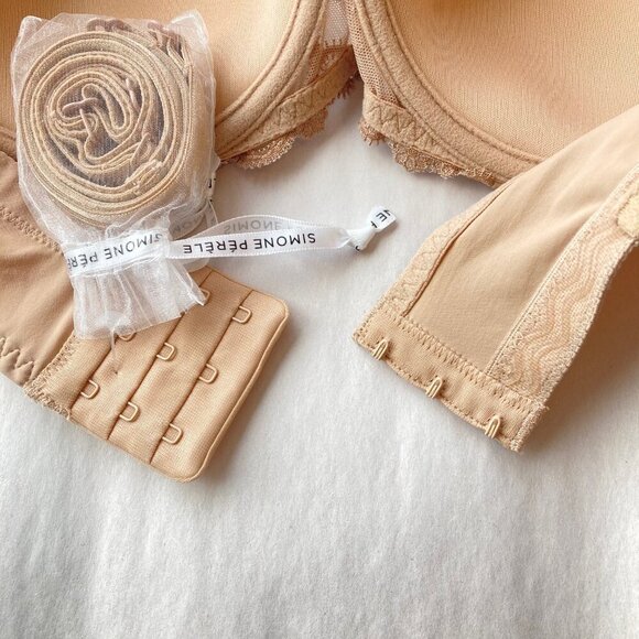 Simone Perele Delice Strapless Convertible Bra 38C Sand NWT - Picture 9 of 11